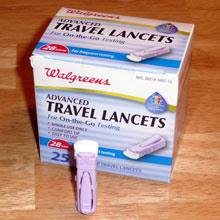 Walgreens Travel Lancets Box