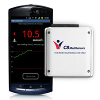 C8 MediSensors HG1-c nCGM and Smartphone